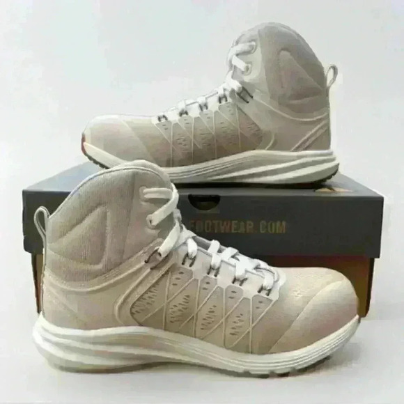 KEEN Vista Energy Ws Sz 8 W Birch Brown Composite Toe Slip Resistant Hike Work - Picture 1 of 8